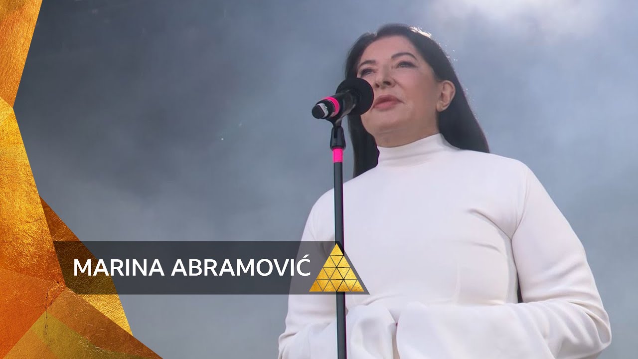 Marina Abramović at Glastonbury 2024