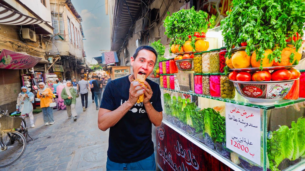 First Time in Syria!! 14-Hour SYRIAN STREET FOOD Tour in Damascus!! 22 hq720 104