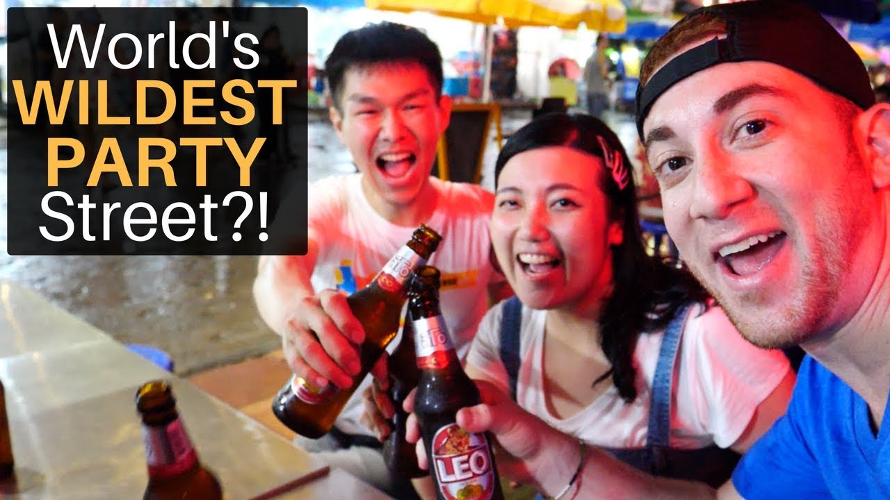 World's Wildest Party Street?! (Khao San Road) 24 hq720 1289