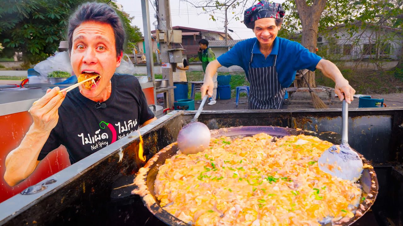 Thai Street Food - CRAZIEST Mussel Omelet Chef!! 16 hq720 131