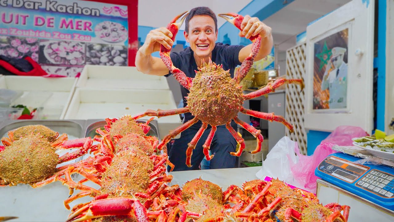 Morocco Street Food!! SPIDER CRAB + Best Moroccan Food in Casablanca! 23 hq720 142