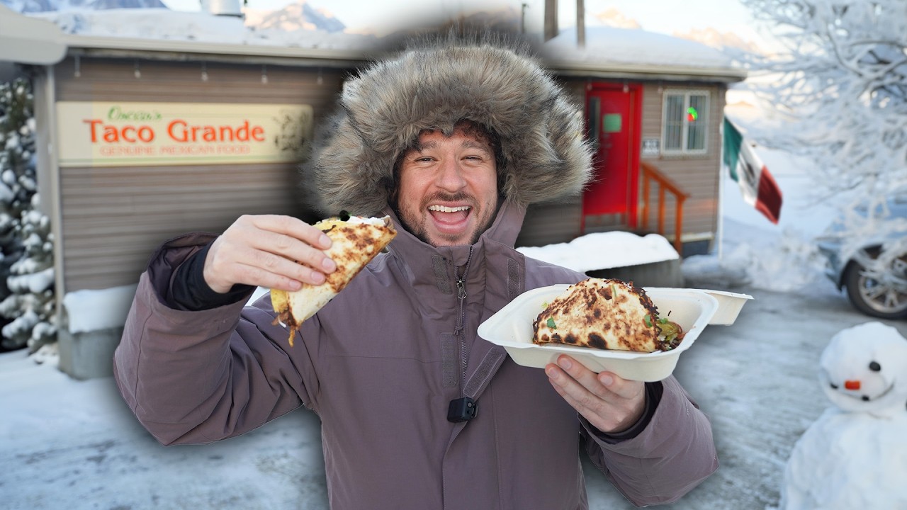 Probando comida mexicana en ALASKA | ¡Tacos en la nieve! ❄️ 24 hq720 1474