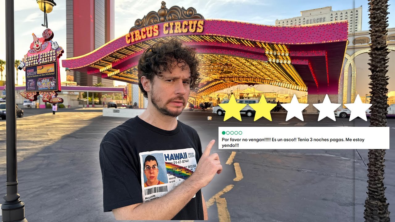 Dormí en el “PEOR HOTEL” de Las Vegas: ¿cucarachas en cuartos? | Circus Circus 27 hq720 1549