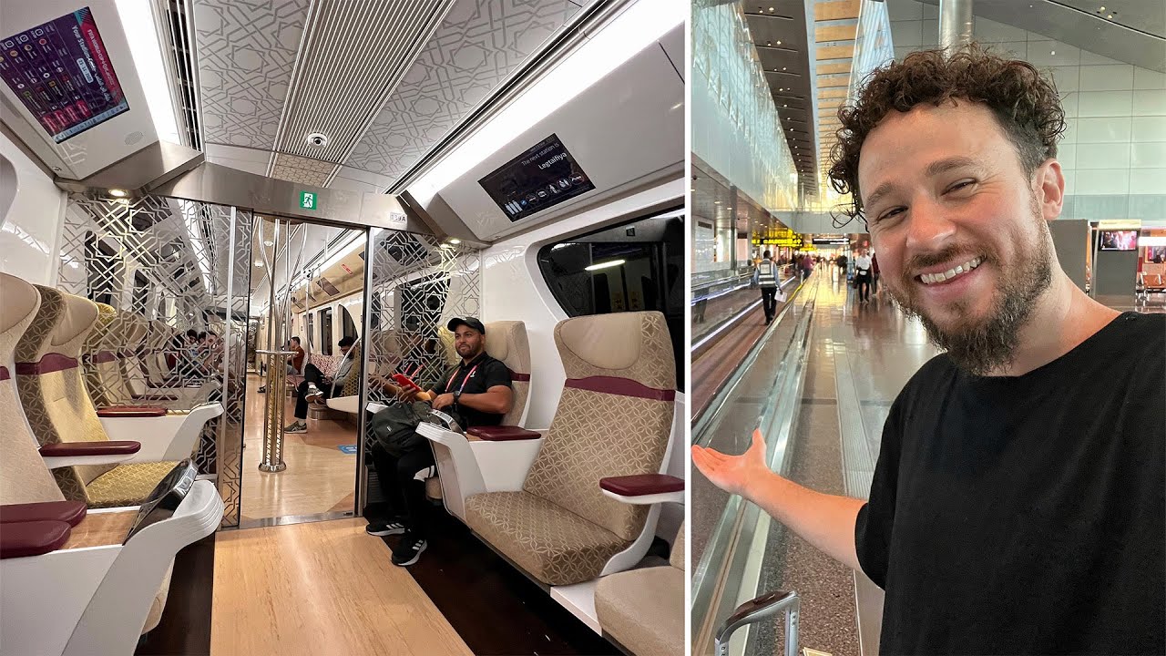 Probando el increíble metro VIP de QATAR | Doha City Tour 24 hq720 1642