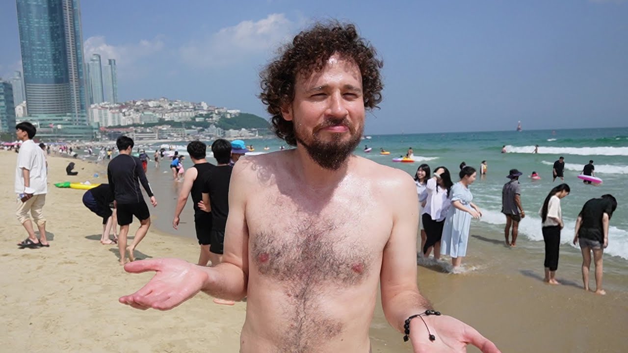 ¿Por qué los coreanos usan ropa en la playa? | BUSAN 11 hq720 1694