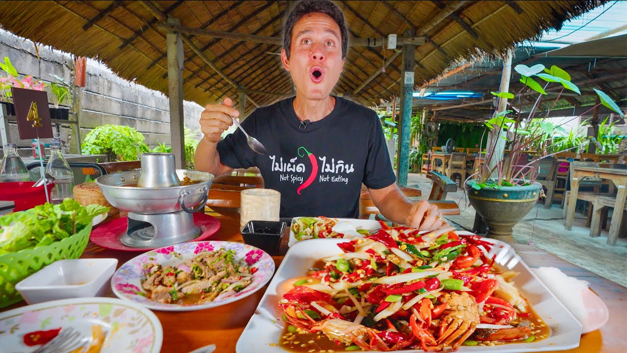 50 Chilies Papaya Salad!! SPICY THAI FOOD in Thailand! | Khon Kaen (ขอนแก่น) 24 hq720 176