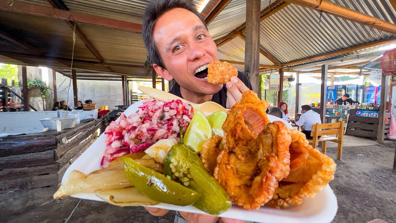 Street Food in Guatemala!! CRISPIEST CHICHARRON with Jalapeños!! 26 hq720 180