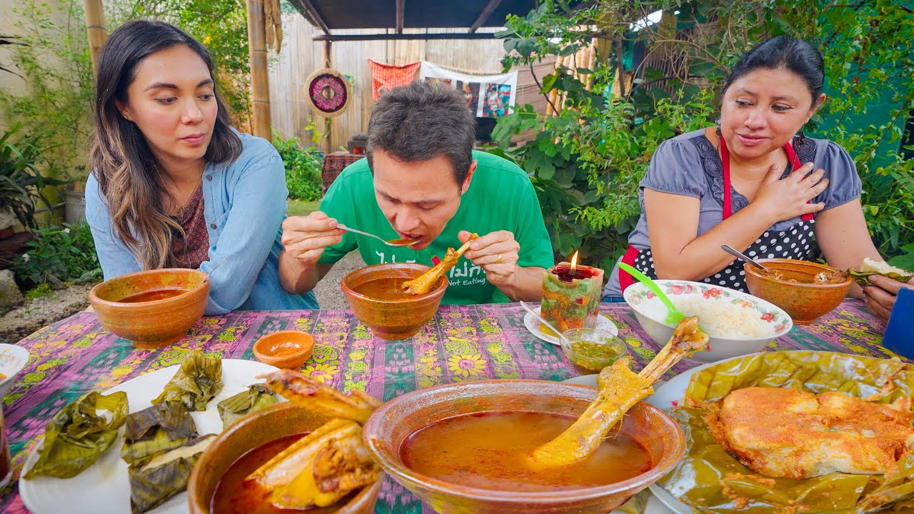 Most UNIQUE Guatemalan Food!! 1000 Year Recipe - Whole Turkey Soup!! 27 hq720 181