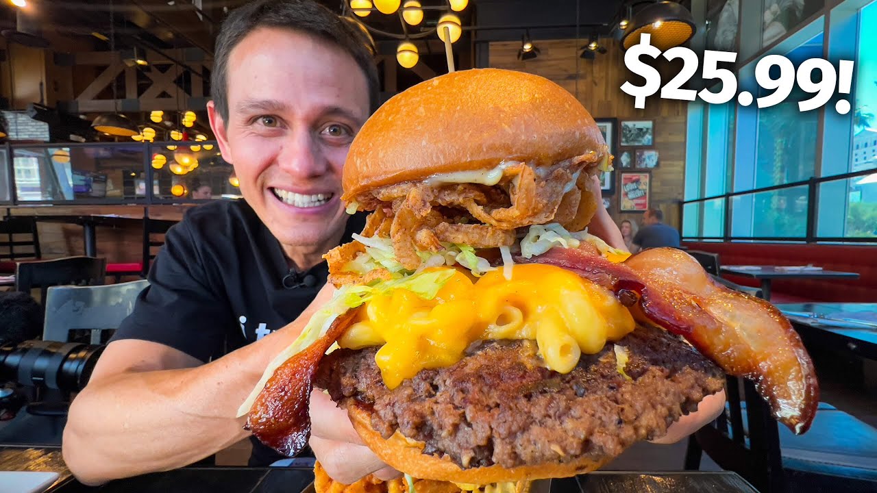 Eating 3 Celebrity Burgers in Las Vegas!! Amazing OR Overpriced!? 26 hq720 184