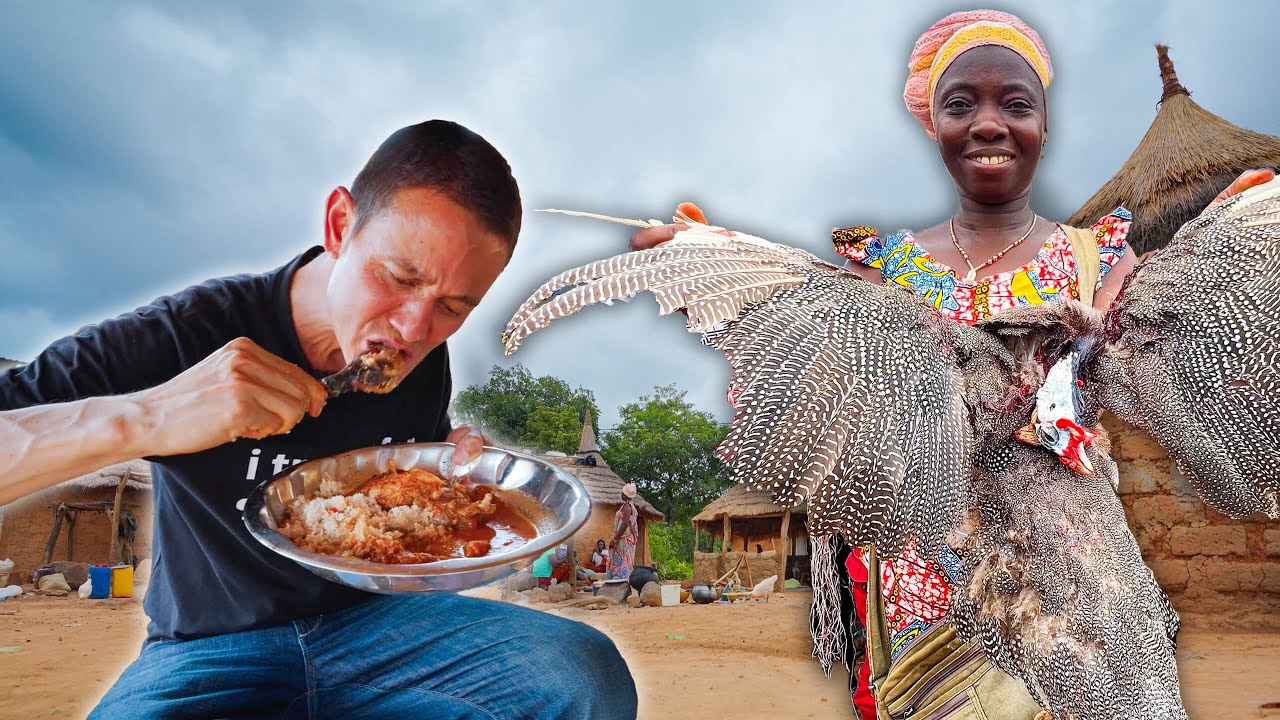 Whole GUINEA FOWL Stew in Africa!! MOST REMOTE Village Food in Côte d'Ivoire!! 27 hq720 188