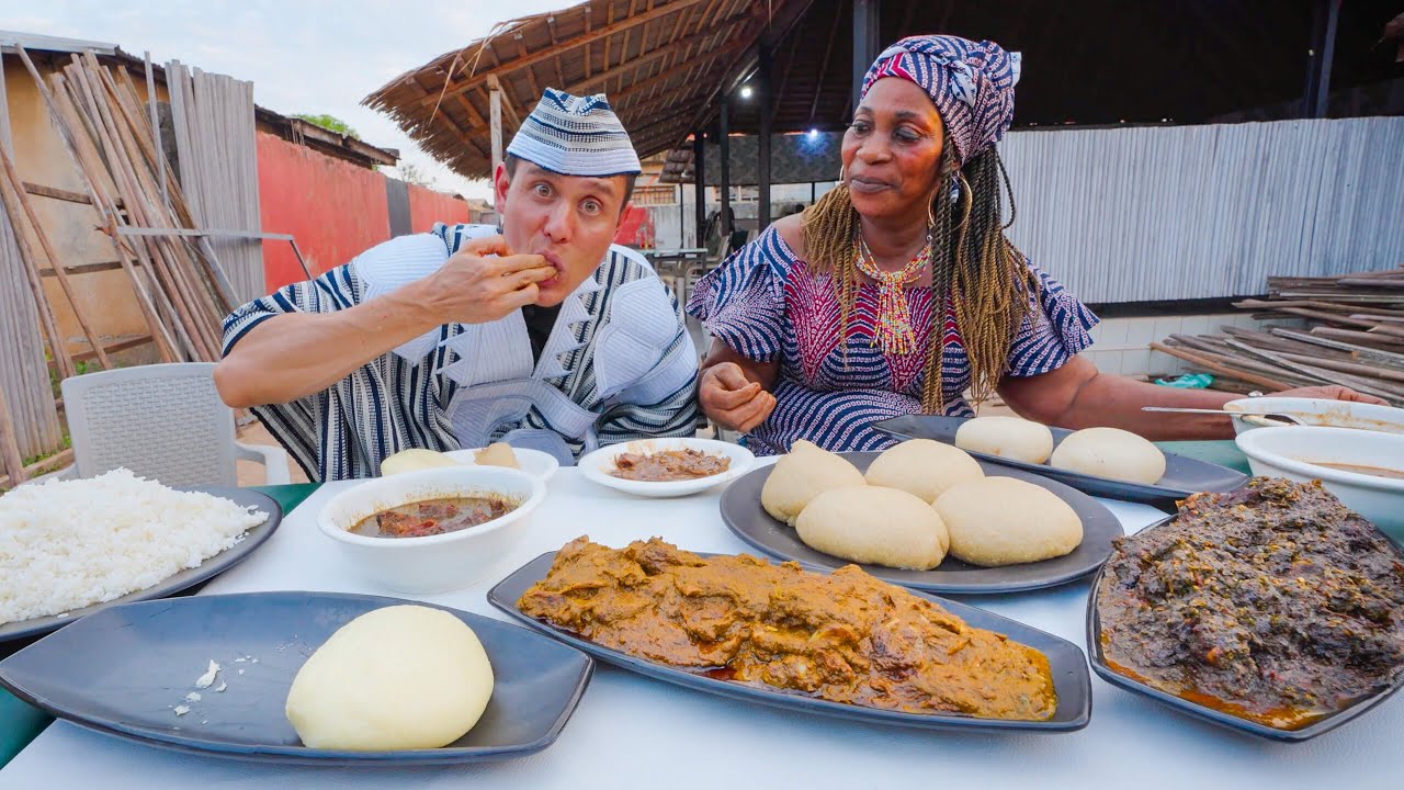 Queen of WEST AFRICAN FOOD!! + Mysterious Stilt Dances!! | Côte d’Ivoire 23 hq720 189