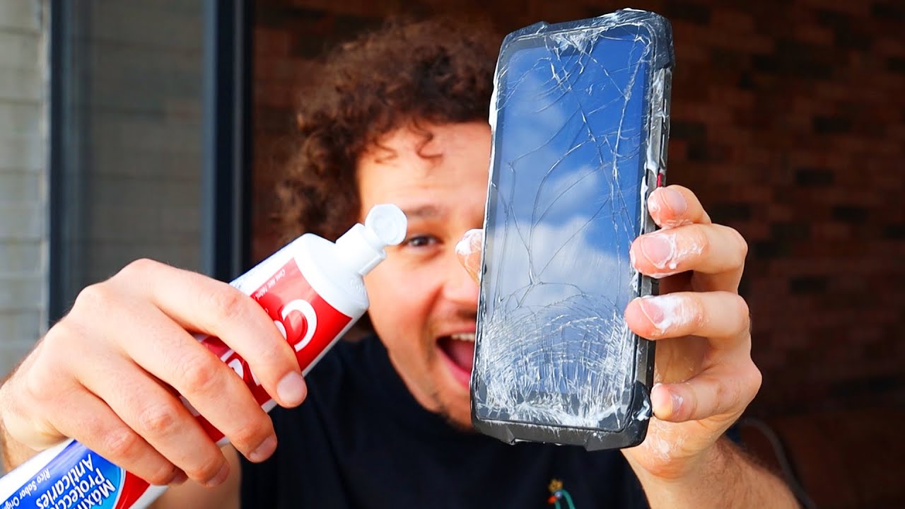 Arregla tu pantalla rota con PASTA DENTAL | TikTok Hacks #4 23 hq720 2044