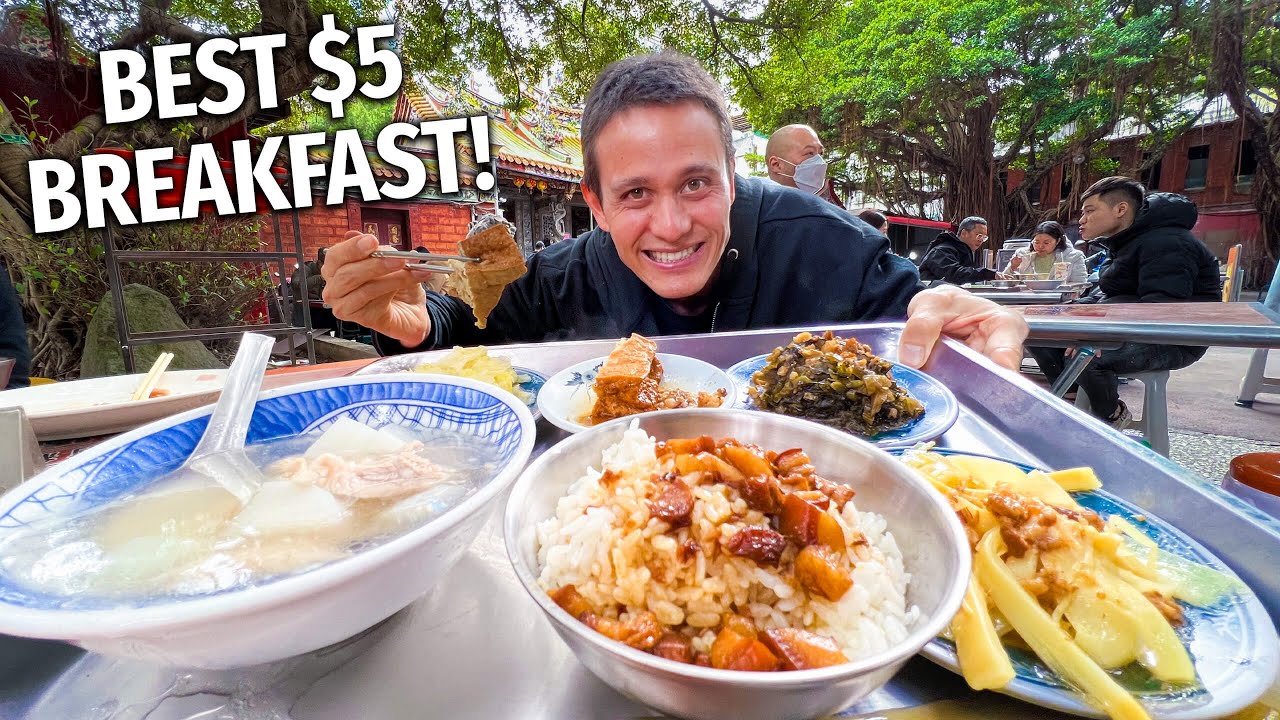 8 AM Taiwanese Street Food Tour!! BREAKFAST BUFFET + Danzai Noodles in Taiwan!! 29 hq720 222