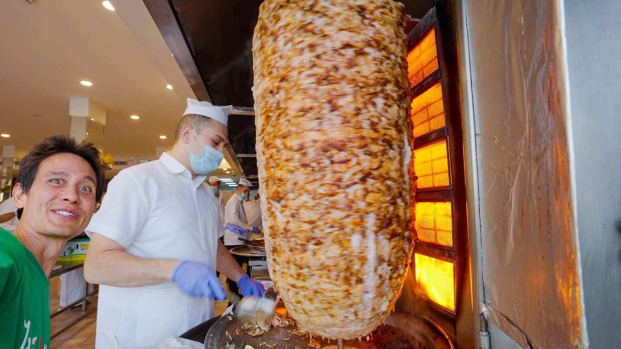 They Serve 1000’s a Day!! BIGGEST SHAWARMA - Middle Eastern Food!! 26 hq720 233
