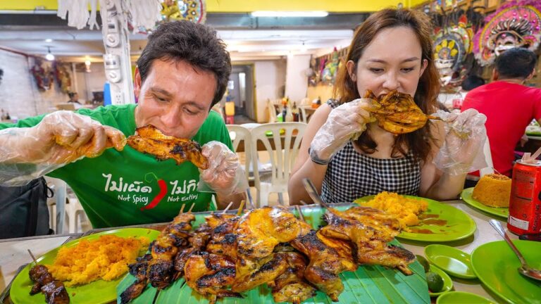 Filipino Street Food in Bacolod!! CHICKEN INASAL + Ultimate BBQ Tour in Philippines! hq720