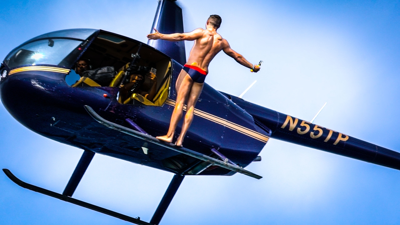OLYMPIC MEDALIST BACKFLIPS OUT OF A HELICOPTER 23 hq720 2587