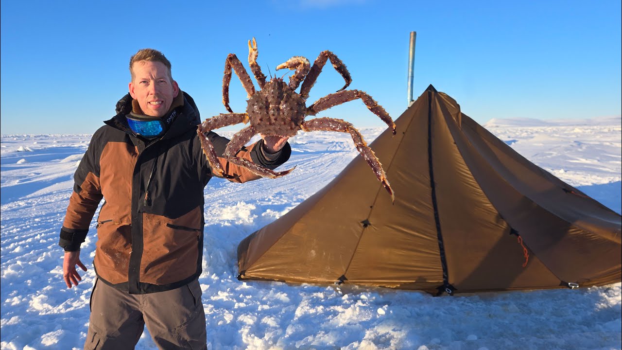 Camping on Frozen Ocean - 6 Days Fishing for King Crab & Hunting Ptarmigan 24 hq720 2656