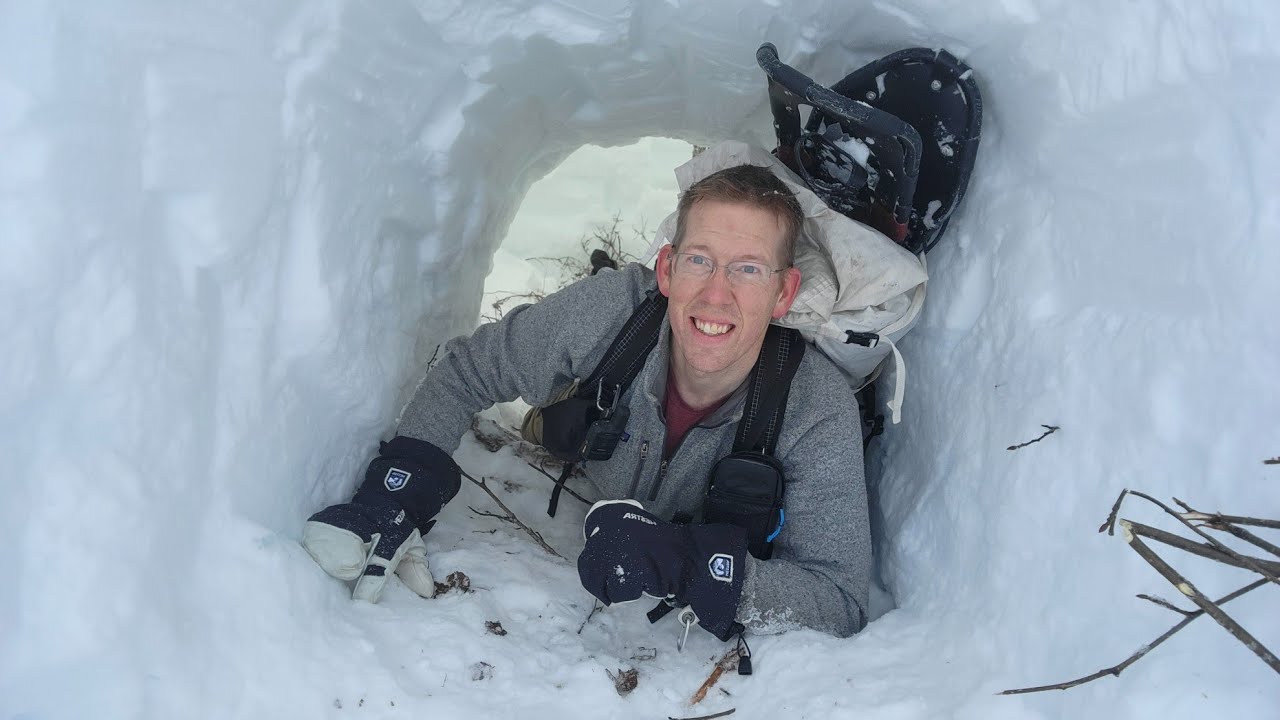Camping Under the Snow in Survival Shelter 25 hq720 2684