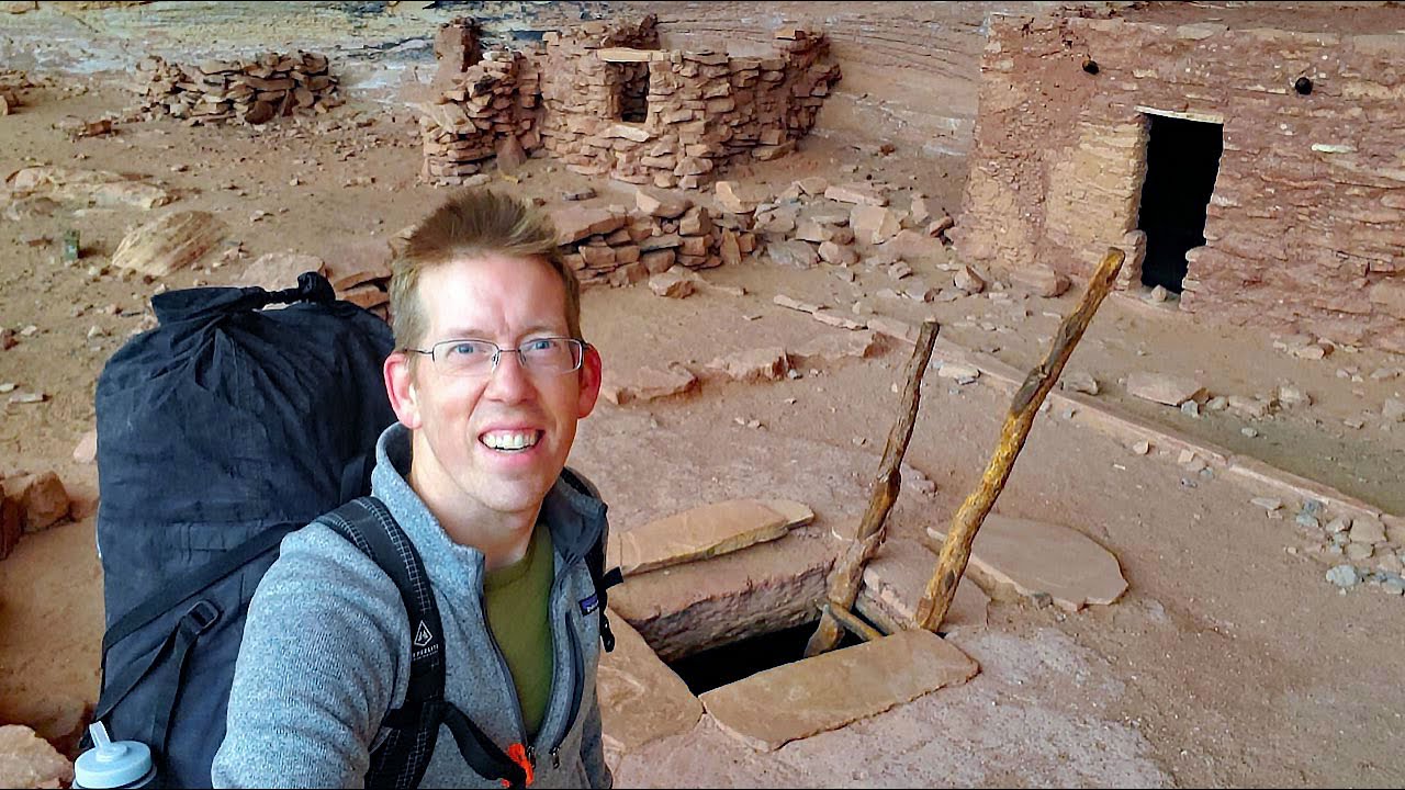 I Found an Abandoned Native American City - Hiking & Camping in Snow Storm 24 hq720 2728