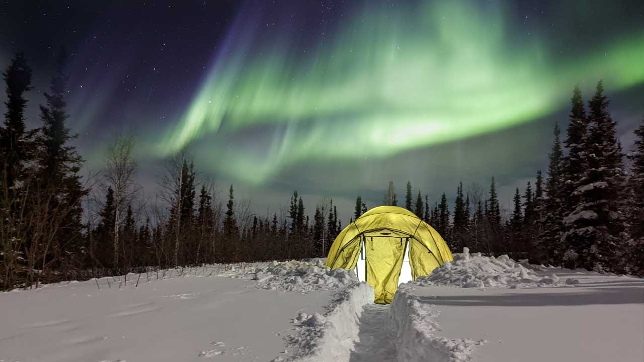 Hot Tent Camping in Alaska (surrounded by wolves) 25 hq720 2779