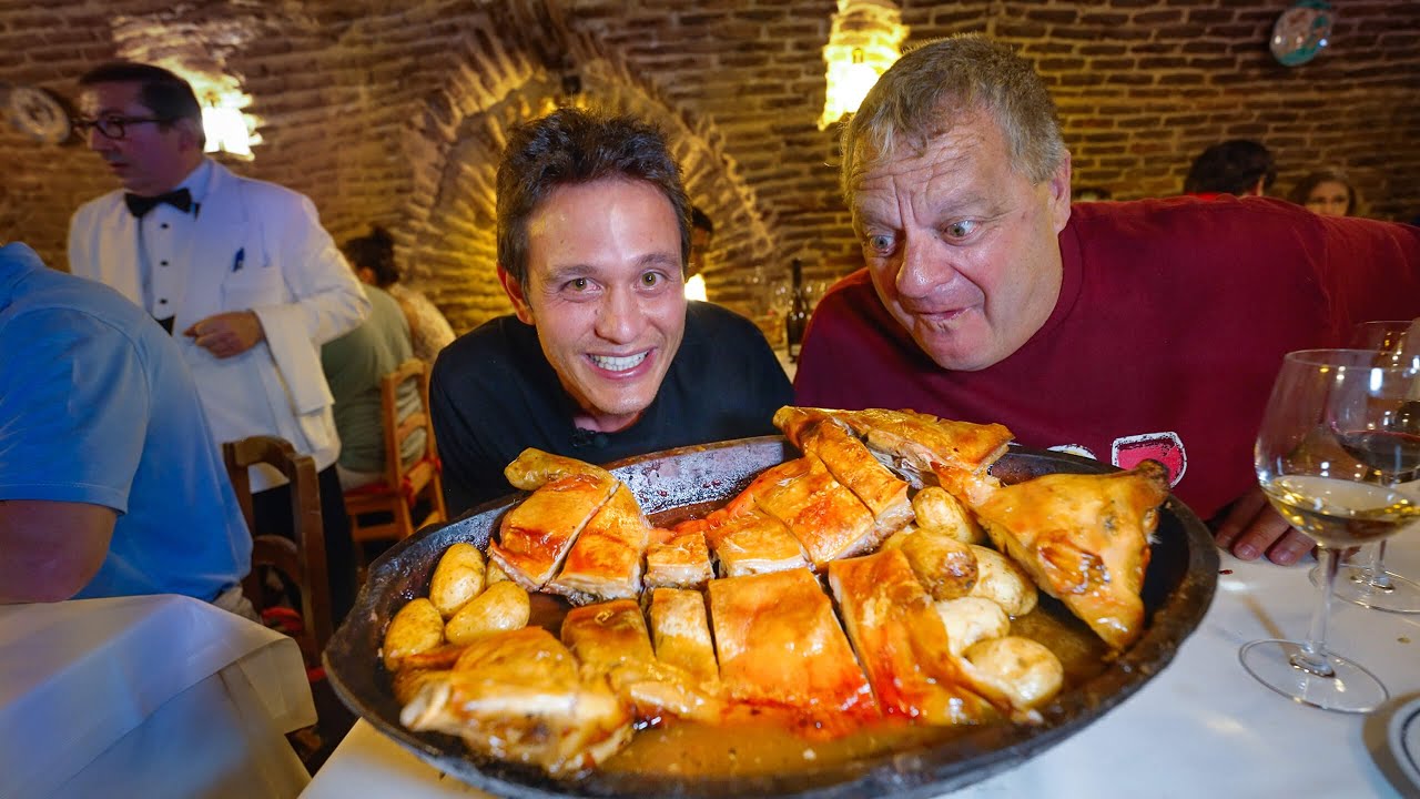 World’s OLDEST Restaurant!! SPANISH FOOD for 300 Years in Madrid, Spain!! 26 hq720 281