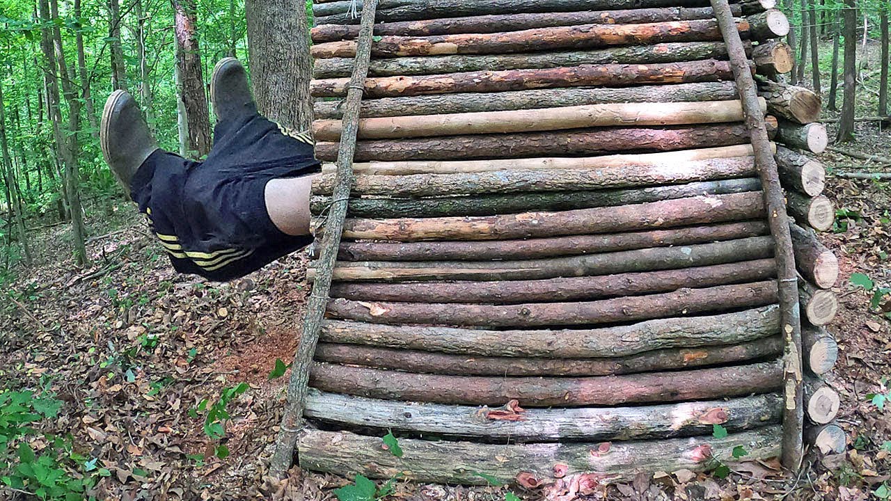 Bushcraft Outhouse & Survival Shelter - 5 Tips for How to Poop in the Woods (3 Day Campout) 28 hq720 2810