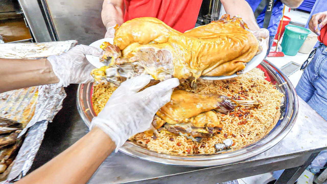 LEVEL 9999 Arabic CAMEL Platter + Insane Chicken + Street Food Tour of Sharjah, UAE - Let's EAT!!! 27 hq720 2891