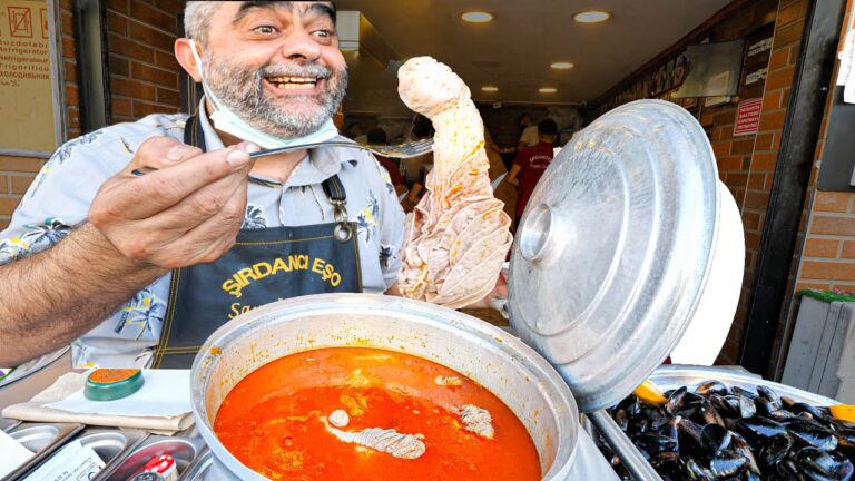 Most UNIQUE Street Food in Turkey - Sirdan SUSHI + Extreme Street Food Tour of Istanbul! hq720