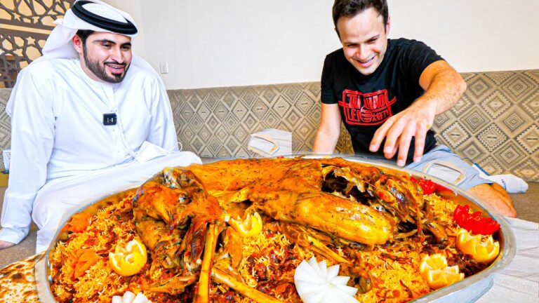EXTREME Food in Dubai - GIANT Yemeni GOAT PLATTER COOKING!!! The cooking process is amazing!! hq720