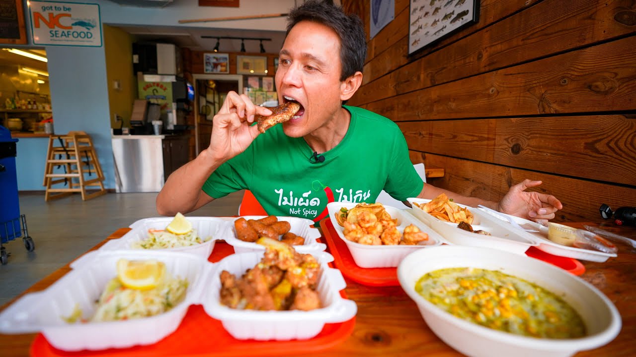 Fish & Chips!! SEAFOOD FRY + Fried Shrimp! | Saltbox - Durham, NC!! 26 hq720 292