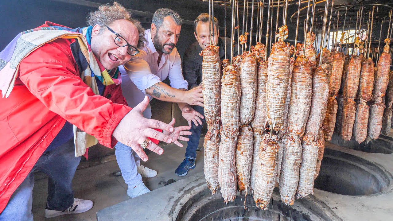 Most UNIQUE Street Food in Turkey - UNDERGROUND Kokorec FACTORY + Street Food Tour of Istanbul!!! 23 hq720 2945