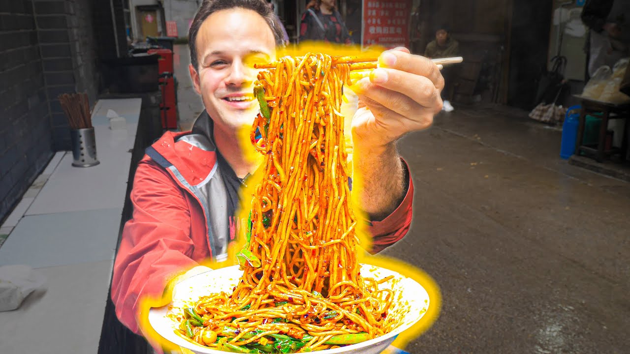 The BEST Noodles in the WORLD!!! Chinese FIRE NOODLE + Street Food Tour of Chongqing - EXTREME!!! 22 hq720 2950