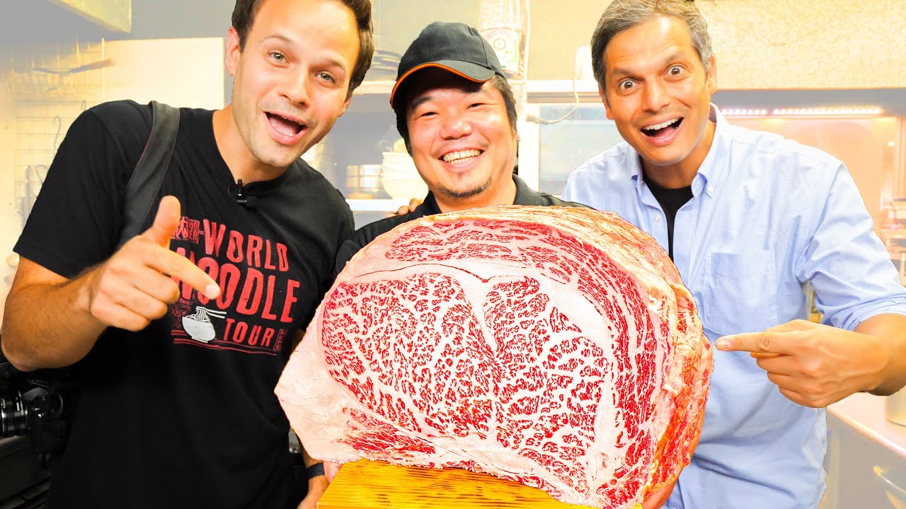 WAGYU Beef EXTREME Steak (A5 Level!) in Japan + OLIVE Wagyu Udon + BEST UDON Tour of Kagawa, Japan! 12 hq720 2973