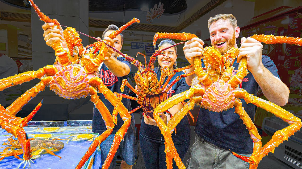BIGGEST CRABS in the WORLD!!! $3400 MONSTER Chinese Seafood FEAST in China! 26 hq720 2980