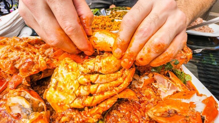 EXTREMELY SATISFYING Crab Tour of Sri Lanka - GIANT Crab Claw LOLLIPOPS + BEST Seafood in Sri Lanka! hq720