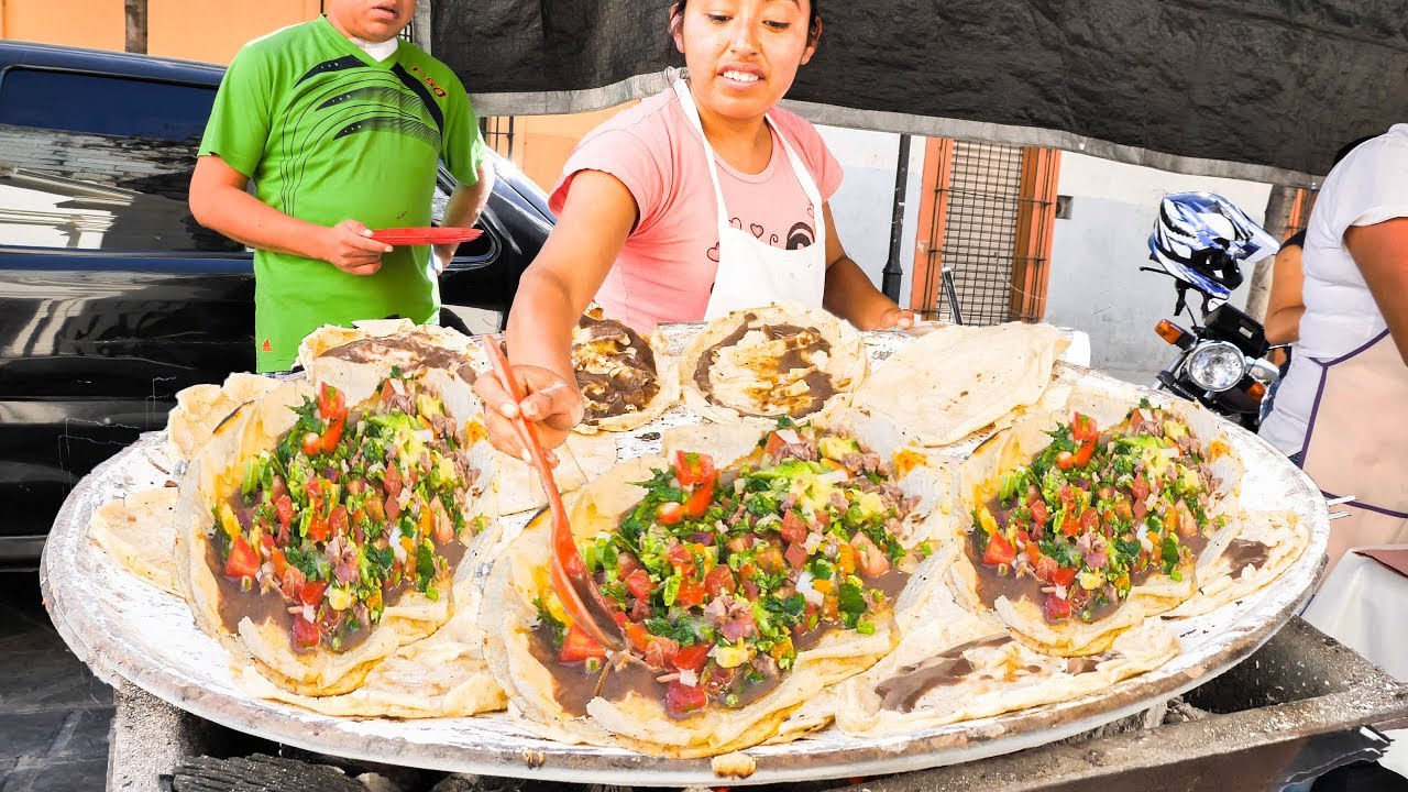 UNKNOWN Mexican Street Foods You MUST Try! MEGA Mexican Pizza, BEST BBQ, and 7 Mole’s in OAXACA! 15 hq720 3055