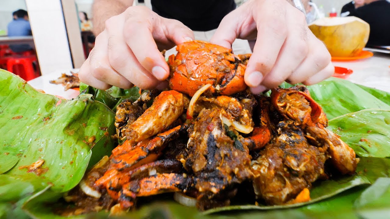SPICY STREET FOOD Tour in Jakarta, Indonesia!! BEST MUD Crabs, BBQ Ribs, and PAINFUL Spice! 23 hq720 3087