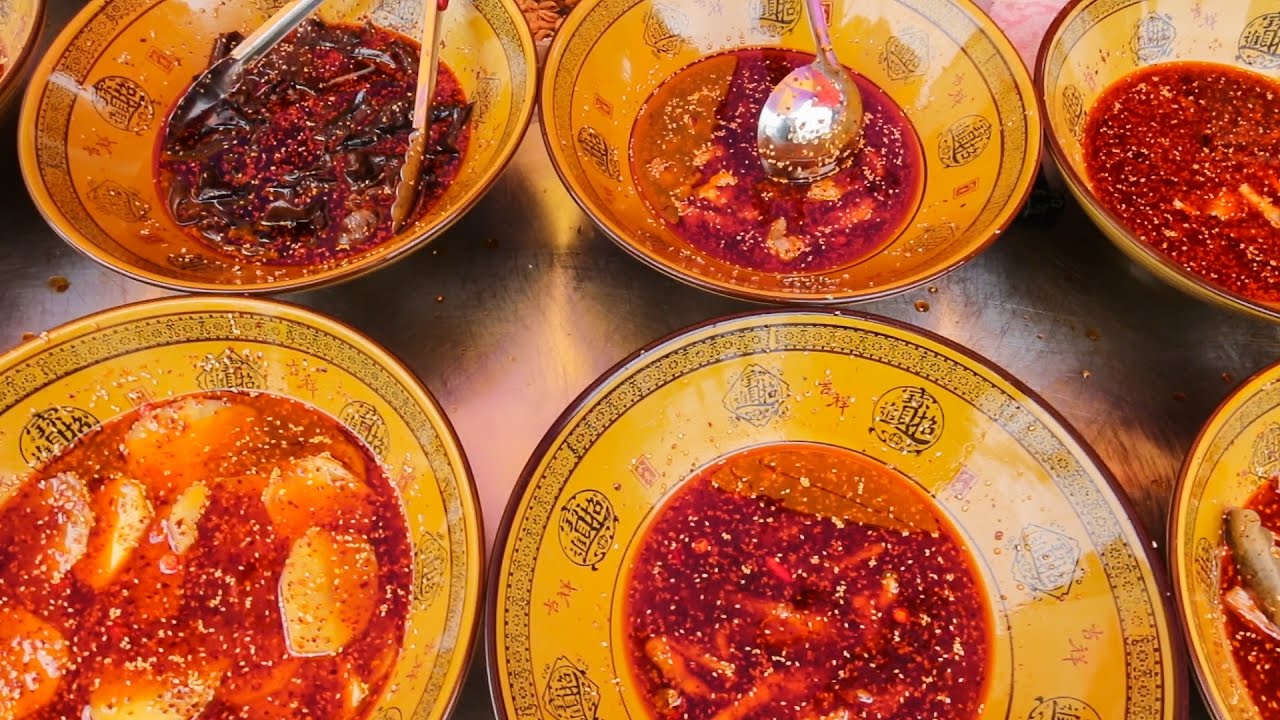 SPICY Chinese Street Food Tour in Chengdu, China | BEST Street Food in Szechuan, China 16 hq720 3109