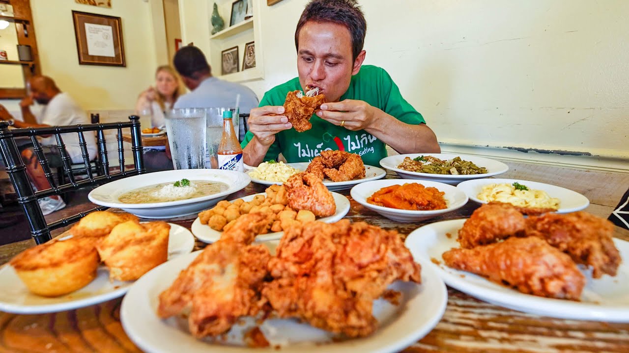 The Best FRIED CHICKEN in America!! Soul Food at Willie Mae’s in New Orleans! 10 hq720 340