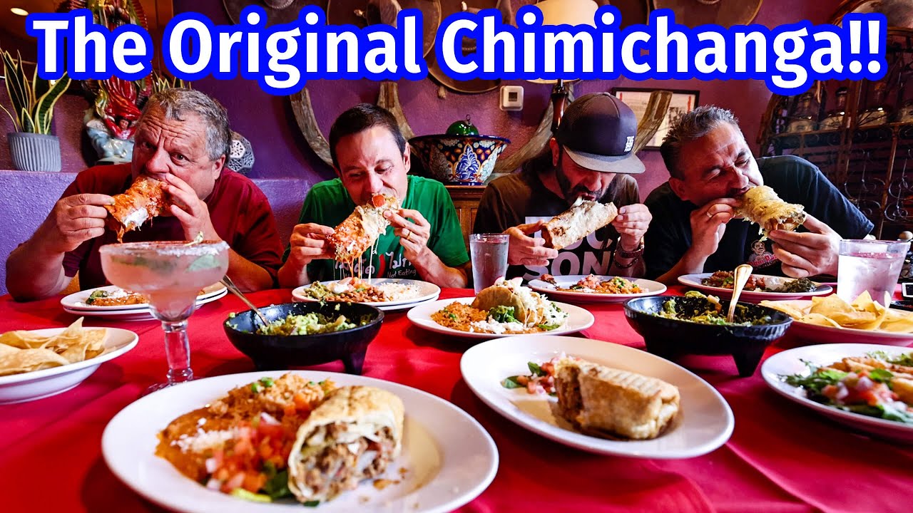 Best Mexican American Food!! ORIGINAL CHIMICHANGA Deep Fried Burrito + illegal “MEAT CAGE!!” 26 hq720 364