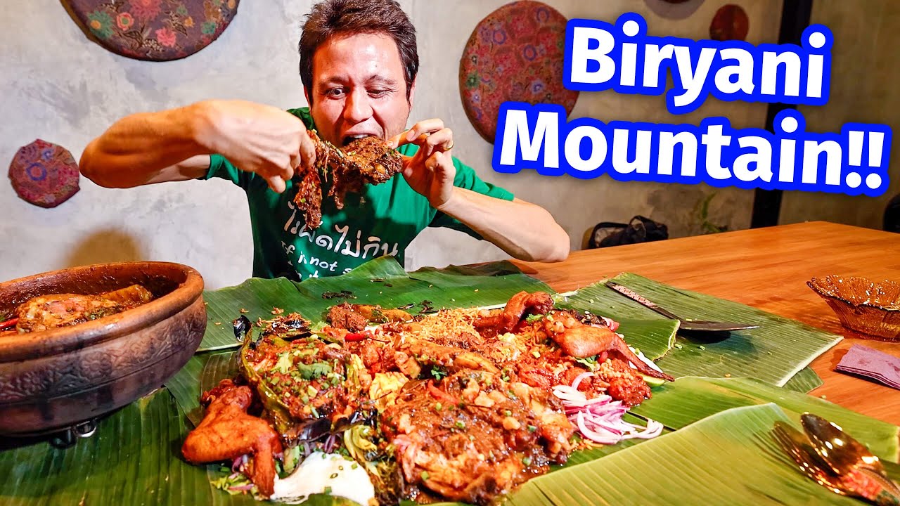 Extreme Malaysian Food!! BIRYANI MOUNTAIN + Smoked Goat Leg - Unseen Eating Experience!! 23 hq720 379