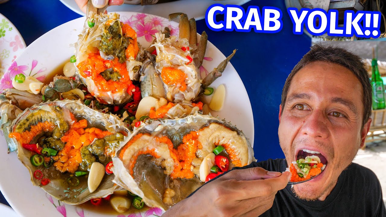 Golden CRAB YOLK!! Greatest Ever SPICY SEAFOOD on The Beach! 29 hq720 384