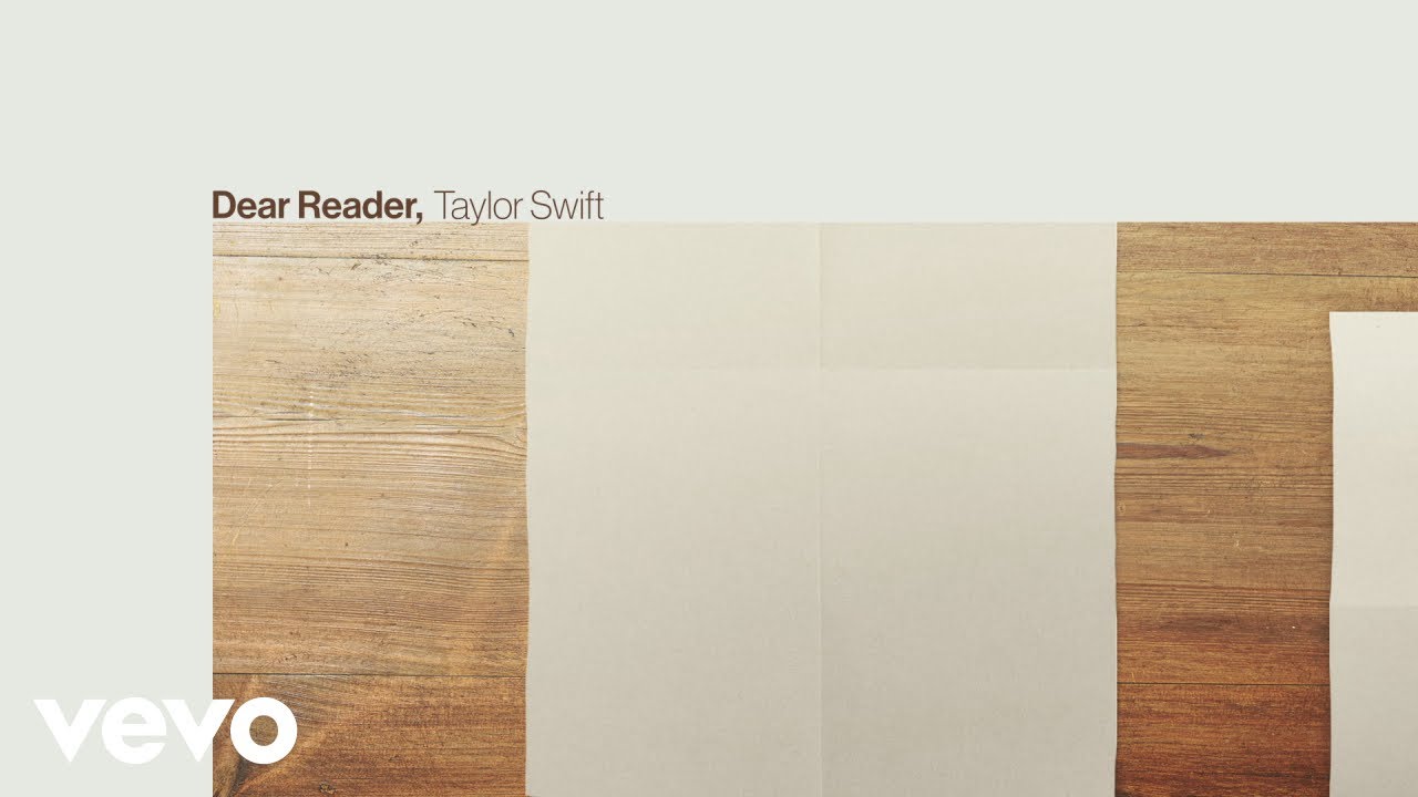 Taylor Swift - Dear Reader (Official Lyric Video) 10 hq720 3899