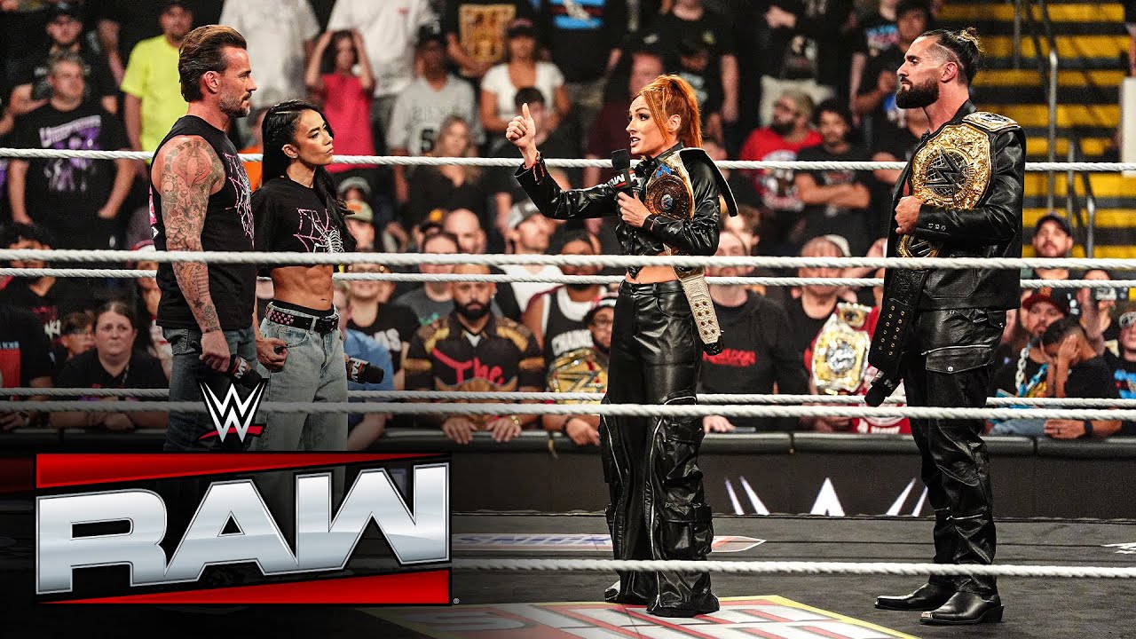 FULL SEGMENT: CM Punk and AJ Lee’s face-off with Seth Rollins and Becky Lynch: Raw, Sept. 15, 2025 29 hq720 3940