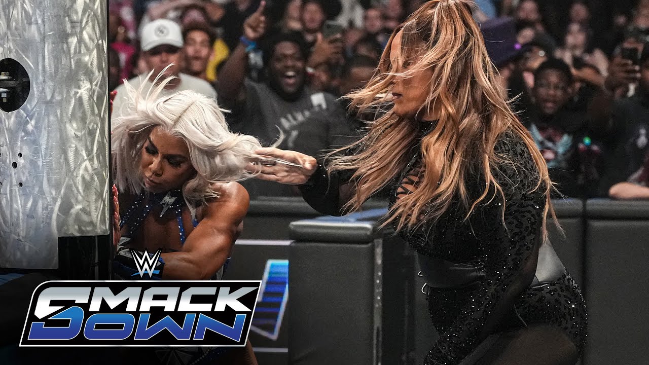 Nia Jax destroys Tiffany Stratton and Jade Cargill: SmackDown highlights, Sept. 12, 2025 26 hq720 3967