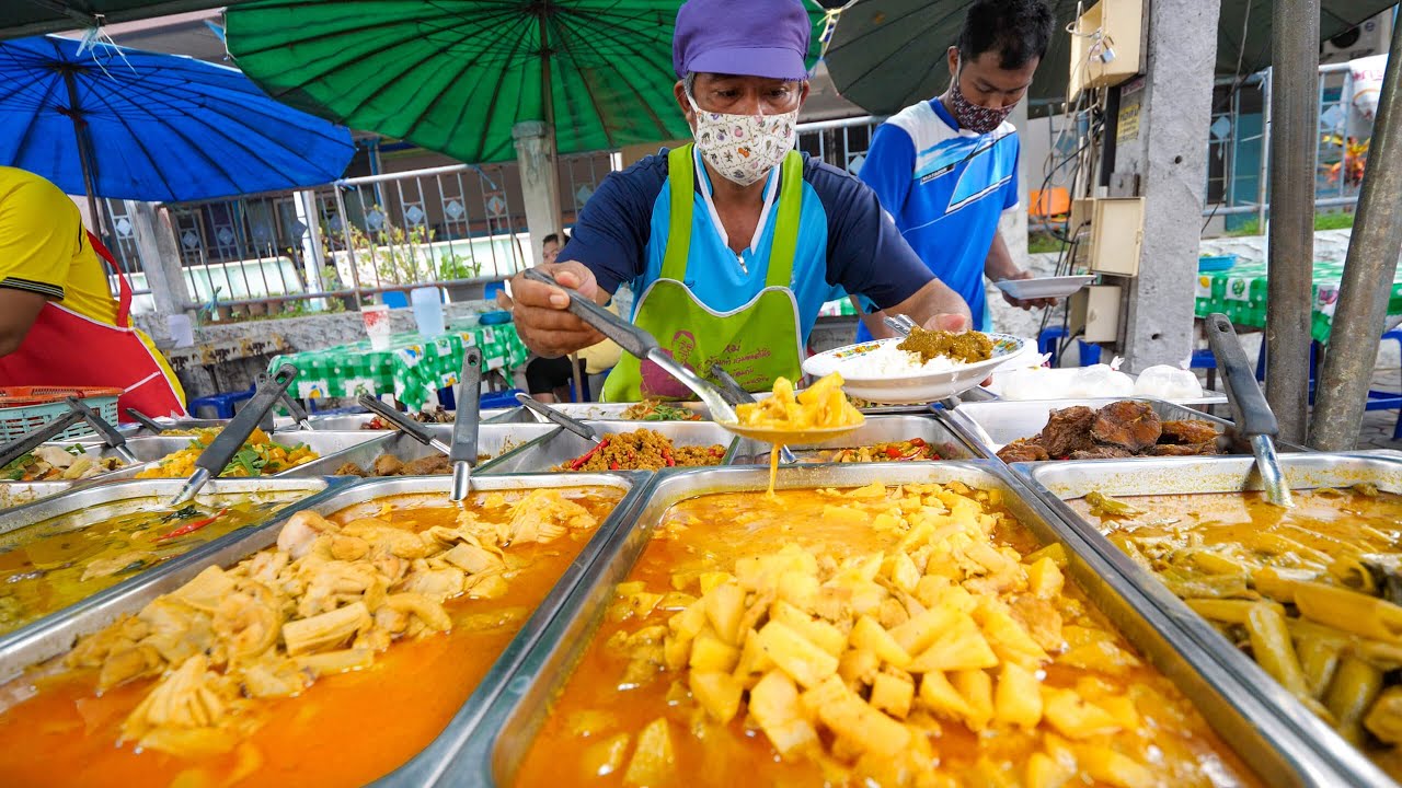 $1 Curry Dinner!! Night Market STREET FOOD Tour! | Trang (ตรัง), Thailand 26 hq720 413