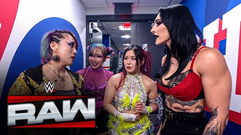 The Kabuki Warriors get into an altercation with Rhea Ripley: Raw highlights, Aug. 18, 2025 hq720