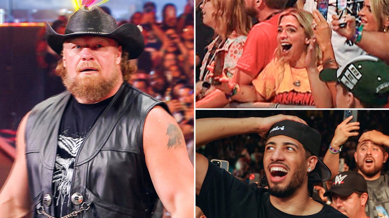 Unseen angles and fan reactions to Brock Lesnar's INCREDIBLE return at SummerSlam 27 hq720 4273