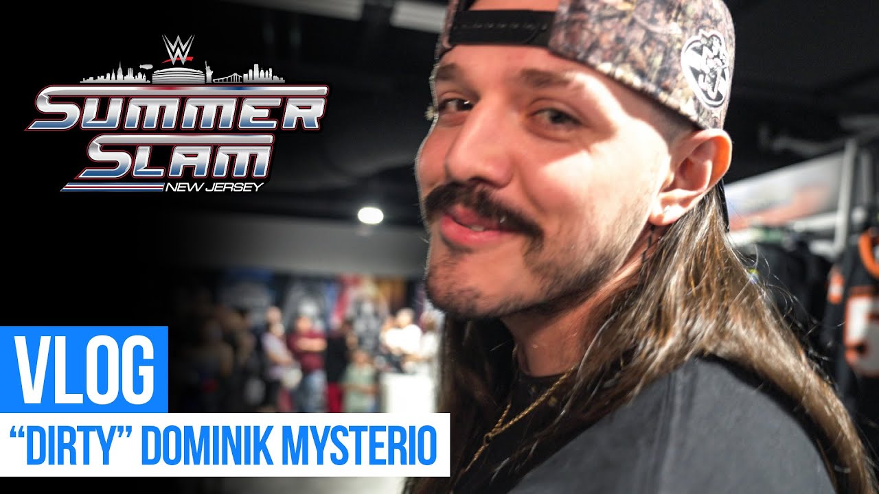 Dominik Mysterio rates mullets, meets a Dom Labubu & more: SummerSlam 2025 Vlog 26 hq720 4351