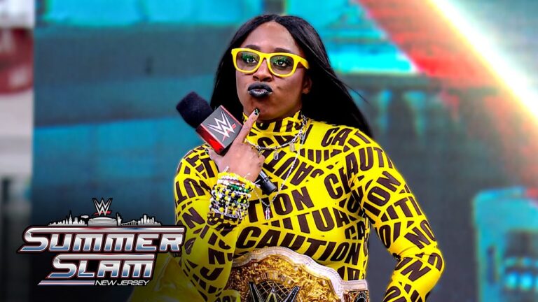 Naomi crashes the party on her scooter: SummerSlam 2025 Kickoff, Aug. 1, 2025 hq720